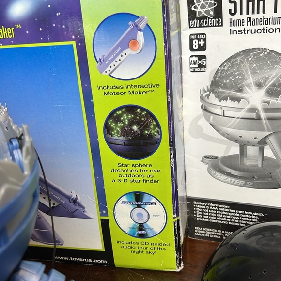 Vintage STAR THEATER-2 Home Planetarium w/Interactive Meteor Maker Edu Science - Picture 6 of 7